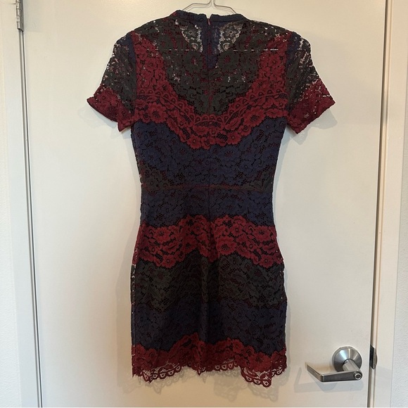 Sandro Rodney lace colorblock mini dress size 1 small worn on CW network - Picture 10 of 11